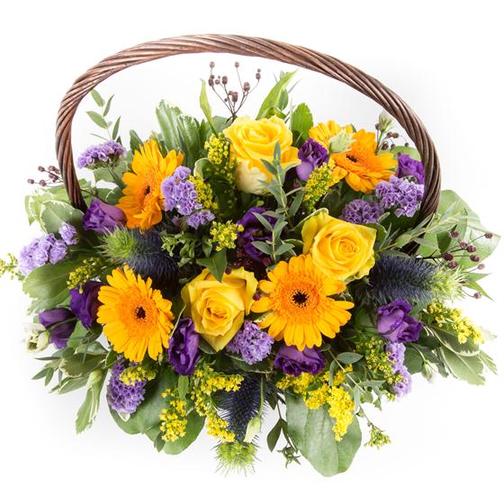 Yellow and Purple Basket