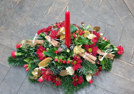 Festive Candle Arrangement